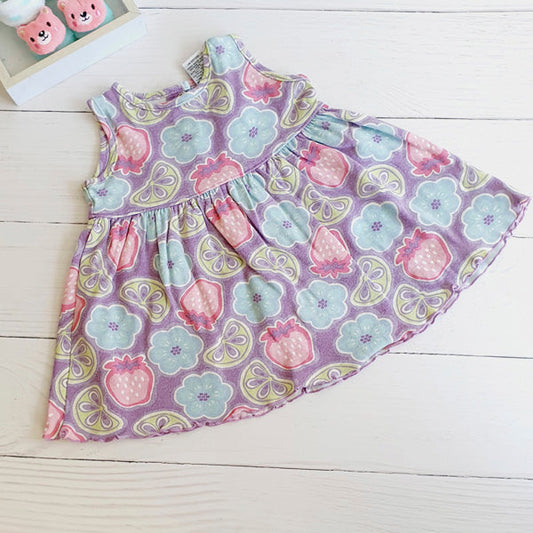 Vestido Algodón Multicolor Marca Otra 6 M Estado Tiki taka