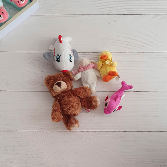 Pack Peluches Peludo Multicolor Marca Pequeño S (10 cm) Estado Tiki taka