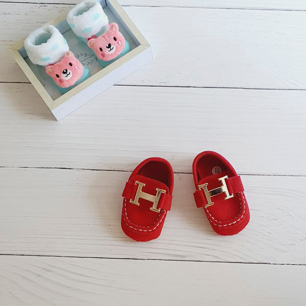 Zapato blando Gamuza Rojo Marca Otra 12 Estado Tiki taka