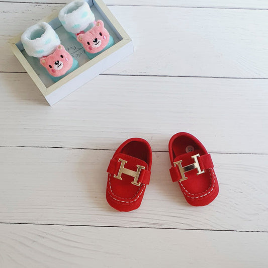 Zapato blando Gamuza Rojo Marca Otra 12 Estado Tiki taka