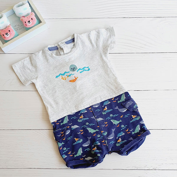 Enterito Algodón Diseños Marca Tribu 6-9 M Estado Casi tiki