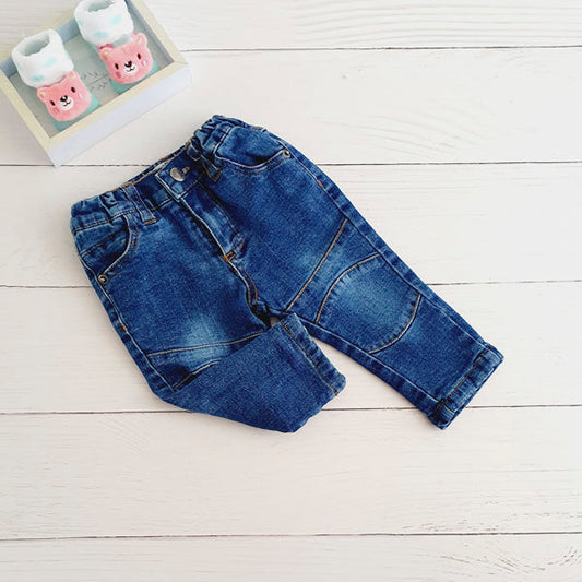 Jeans Algodón Azul Marca Pillin 6 M Estado Tiki taka