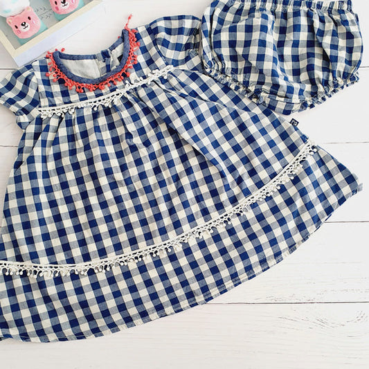 Vestido Algodón Diseños Marca Pillin 12 M Estado Tiki taka