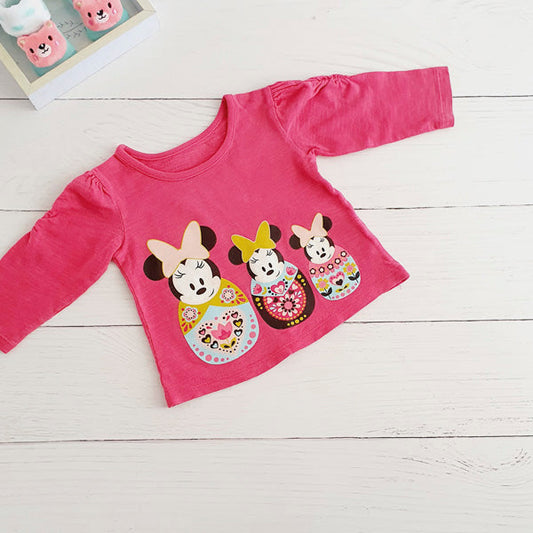 Polera Algodón Diseños Marca Disney 0-3 M Estado Tiki taka