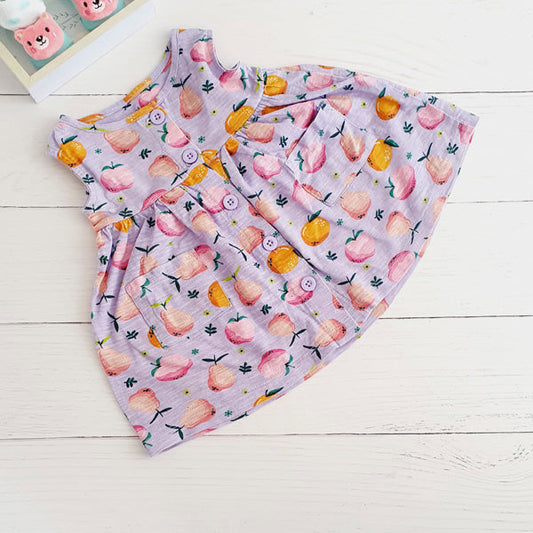 Vestido Algodón Diseños Marca All basics 6 M Estado Tiki taka