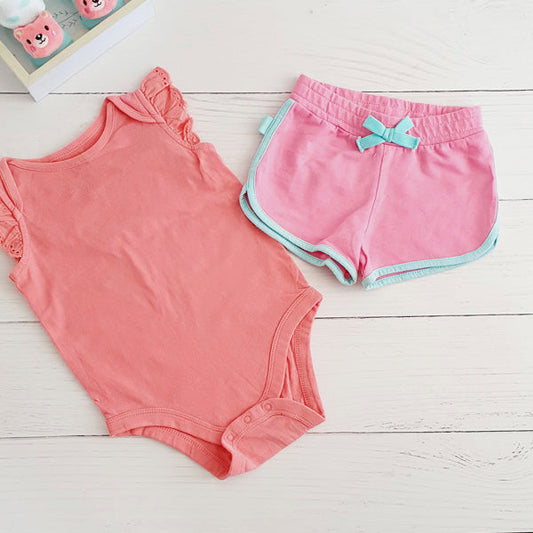 Pack Algodón Rosa Marca Otra 6-12 M Estado Tiki taka