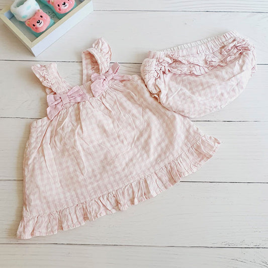 Vestido Algodón Diseños Marca Otra 0-3 M Estado Casi tiki