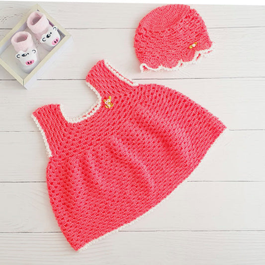 Vestido Tejido Naranja Marca Otra 6-9 M Estado Tiki taka