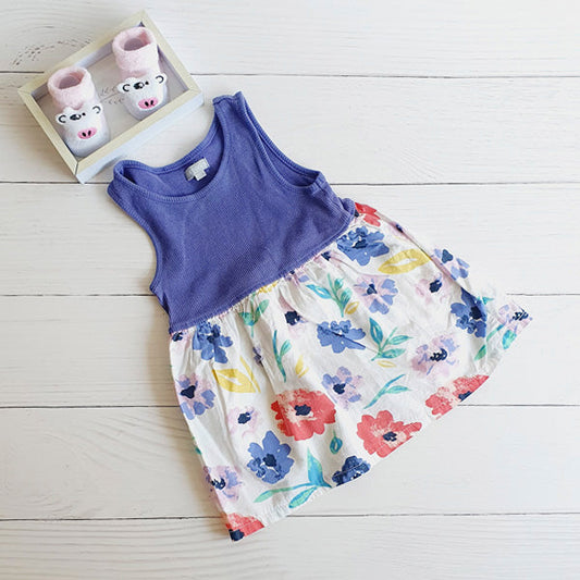 Vestido Algodón Multicolor Marca All basics 2 A Estado Casi tiki