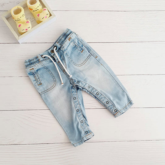 Jeans Mezclilla Celeste Marca Yamp! 6 M Estado Tiki taka