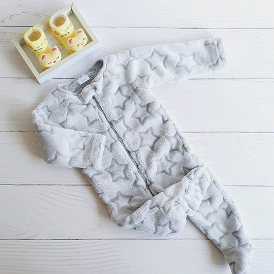 Osito Micropolar Gris Marca Baby harvest 3-6 M Estado Casi tiki