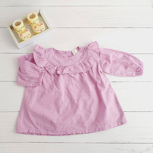 Vestido Algodón Lila Marca Hym 3-6 M Estado Tiki taka