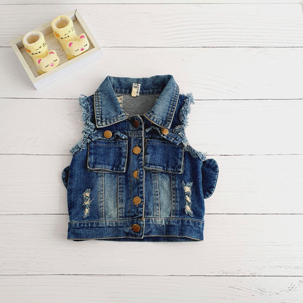 Chaqueta Mezclilla Azul Marca Otra 18-24 M Estado Tiki taka