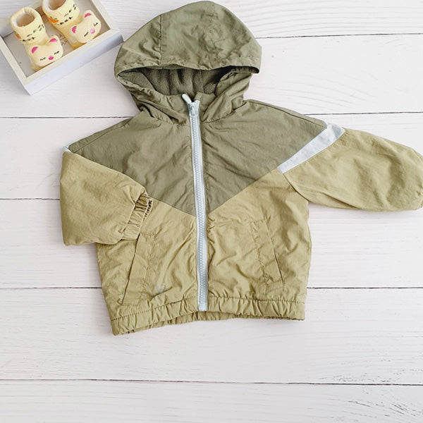 Chaqueta forrado polar Verde Marca Yamp! 6 M Estado Tiki taka