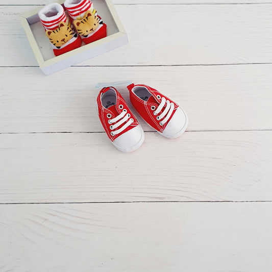 Zapatilla blanda Lona Rojo Marca Otra 17 Estado Tiki taka