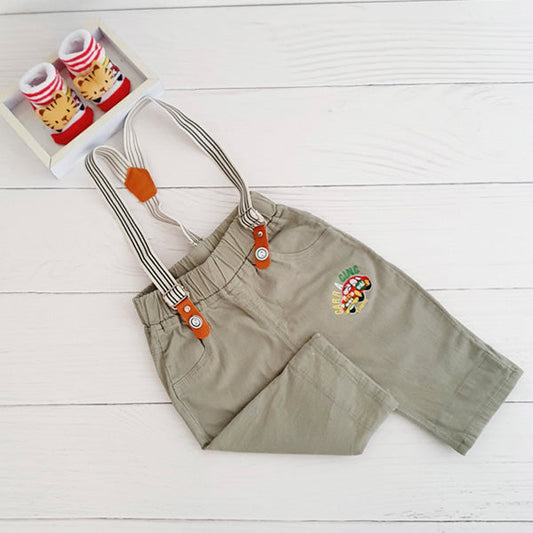 Pantalón Algodón Verde Marca Otra 6 M Estado Tiki taka