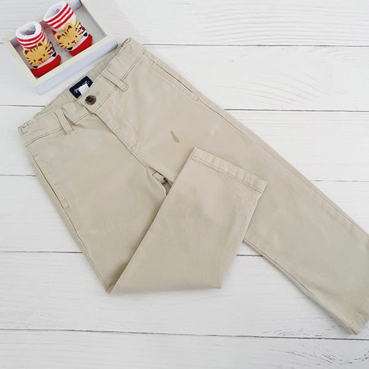 Pantalón Algodón Beige Marca The Children's Place 4 A Estado Tiki taka