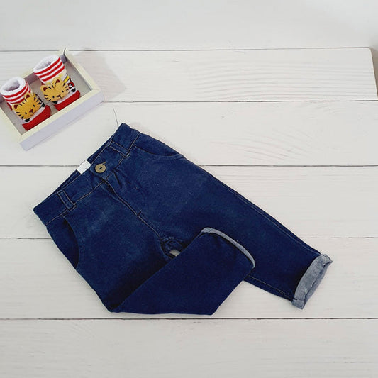 Pantalón Algodón Azul Marca Tribu 9 M Estado Casi tiki