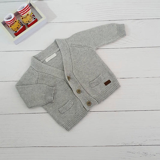 Chaleco Algodón Gris Marca Infanti 3-6 M Estado Casi tiki