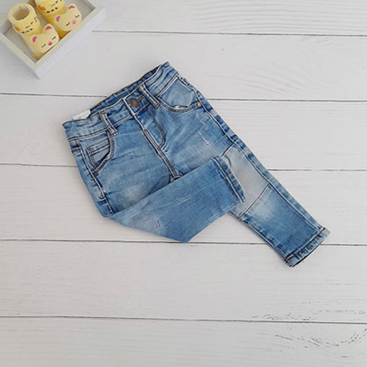 Jeans Mezclilla Azul Marca Colloky 9-12 M Estado Casi tiki