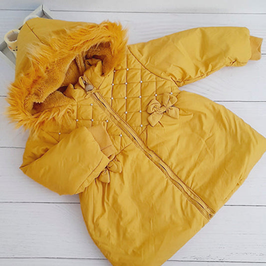 Chaqueta forrado polar Amarillo Marca Limonada 18 M Estado Casi tiki