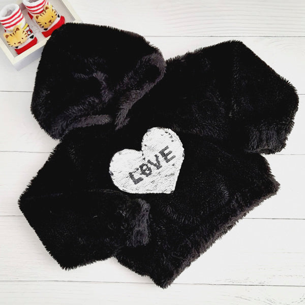 Polerón Peludo Negro Marca Yamp! 3 A Estado Tiki taka