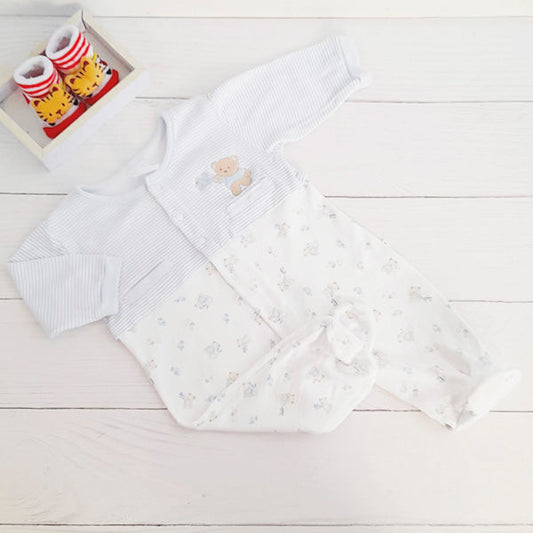 Pijama Algodón Multicolor Marca Otra 6-9 M Estado Casi tiki