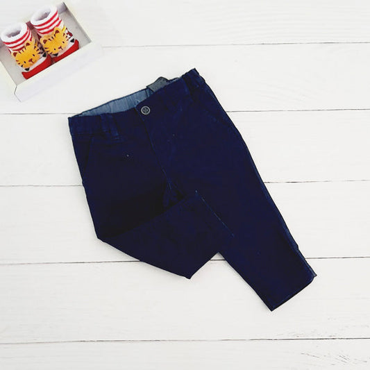 Pantalón Algodón Azul Marca Hym 6-9 M Estado Tiki taka