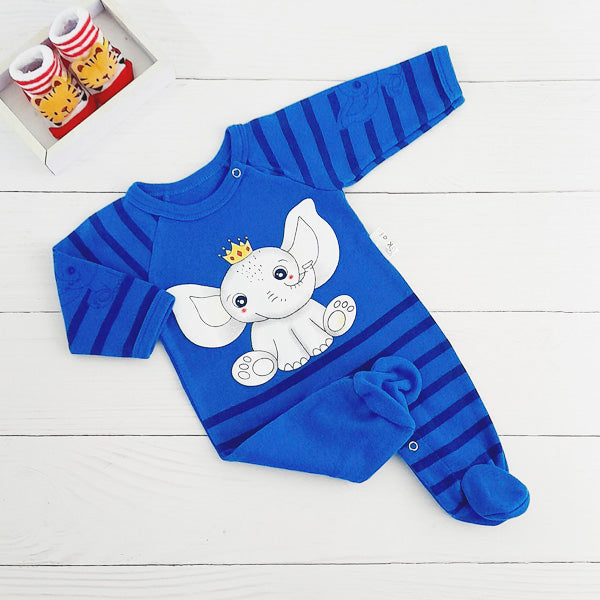 Osito Algodón Azul Marca Koalin 0-3 M Estado Tiki taka