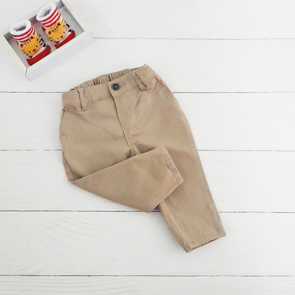 Pantalón Algodón Beige Marca Hym 3-6 M Estado Tiki taka