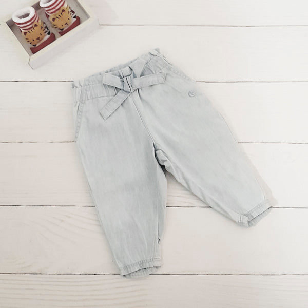 Pantalón Algodón Celeste Marca Pillin 6 M Estado Casi tiki