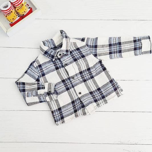 Camisa Algodón cuadrillé Marca Boulevard 9 M Estado Casi tiki