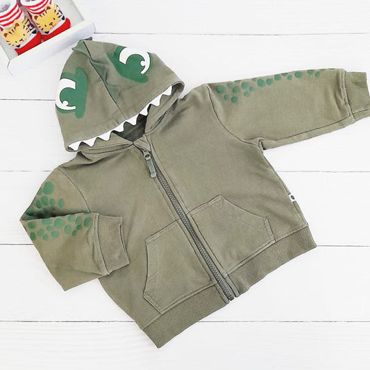 Polerón Algodón Verde Marca redwood 18 M Estado Casi tiki