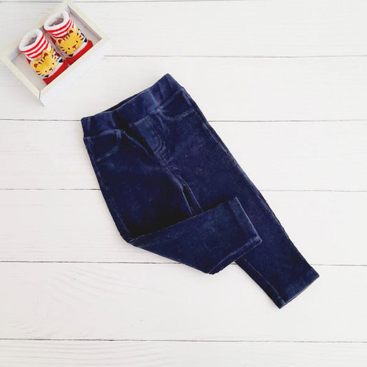 Calza Plush Azul Marca Baby harvest 12-18 M Estado Tiki taka