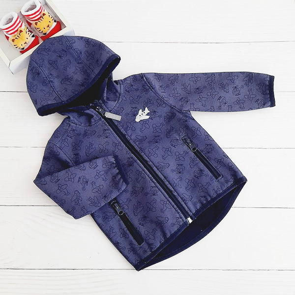 Chaqueta forrado polar Azul Marca Otra 6-9 M Estado Casi tiki