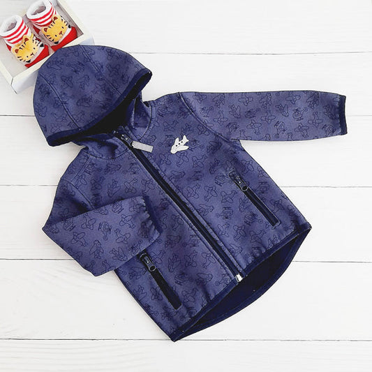 Chaqueta forrado polar Azul Marca Otra 6-9 M Estado Casi tiki