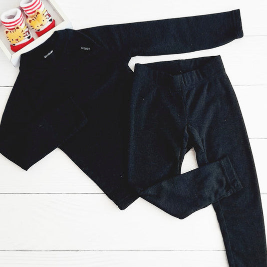 Conjunto Algodón Negro Marca Otra 4 A Estado Tiki taka