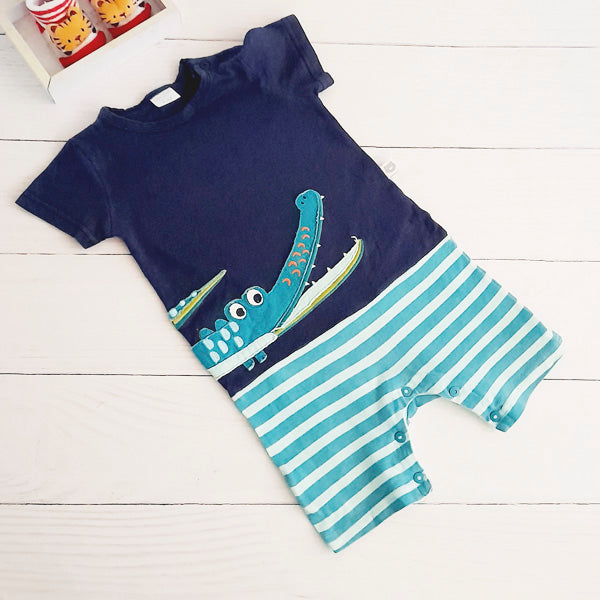 Enterito Algodón Diseños Marca Baby harvest 9-12 M Estado Casi tiki