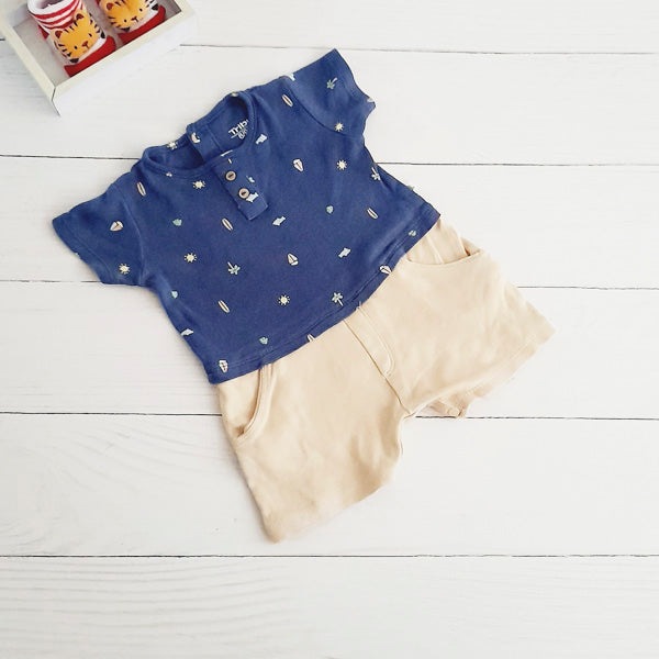 Enterito Algodón Diseños Marca Tribu 6-9 M Estado Casi tiki