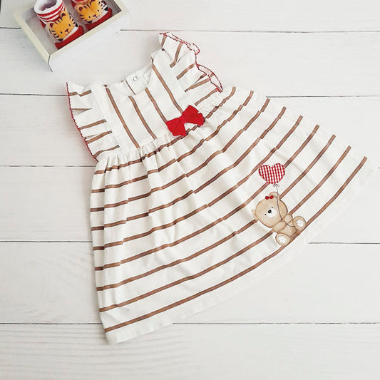Vestido Algodón Diseños Marca Otra 6-9 M Estado Casi tiki