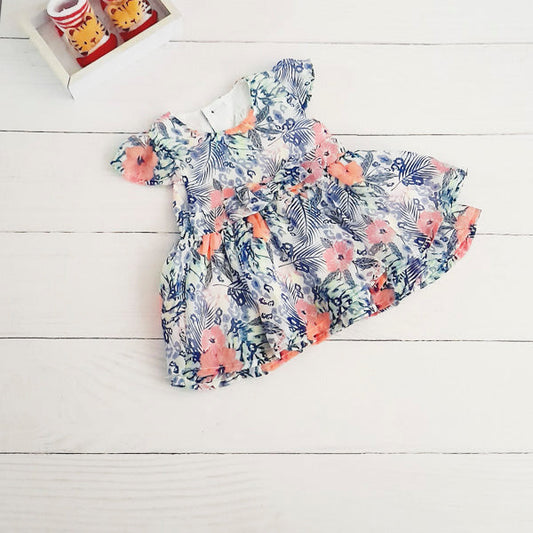 Vestido Tela Multicolor Marca 4kids 6 M Estado Tiki taka