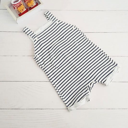 Jardinera Algodón Rayas Marca Boulevard 9-12 M Estado Tiki taka