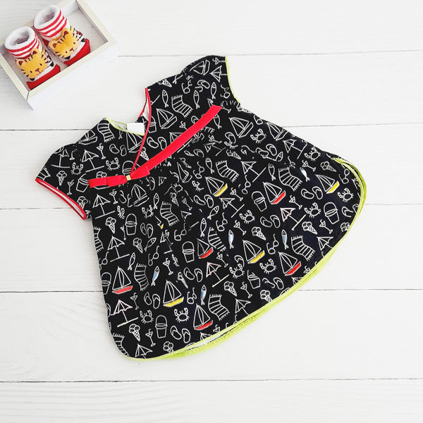 Vestido Algodón Diseños Marca Otra 6-9 M Estado Tiki taka