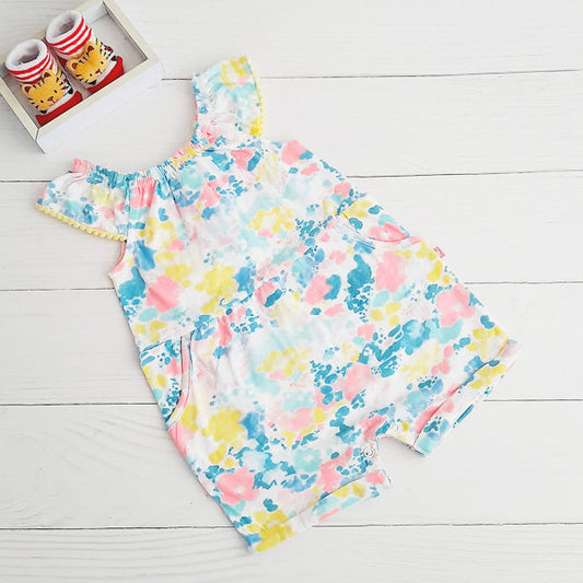 Enterito Algodón Multicolor Marca Baby by little topsis 12 M Estado Casi tiki