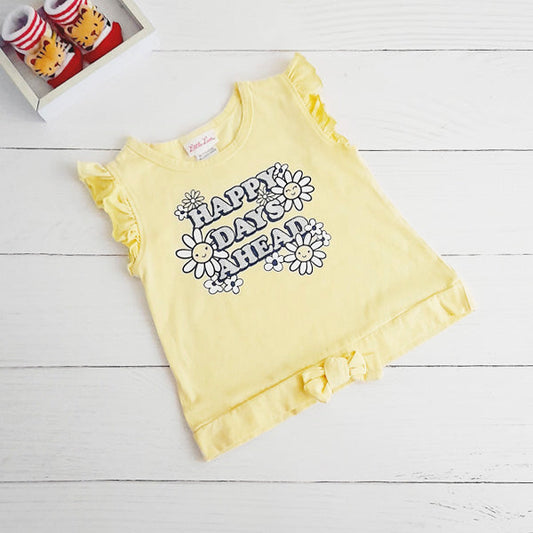 Polera Algodón Amarillo Marca Otra 5 A Estado Tiki taka