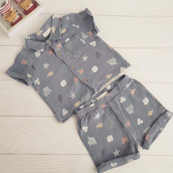 Conjunto Algodón Diseños Marca Tribu 6-9 M Estado Tiki taka