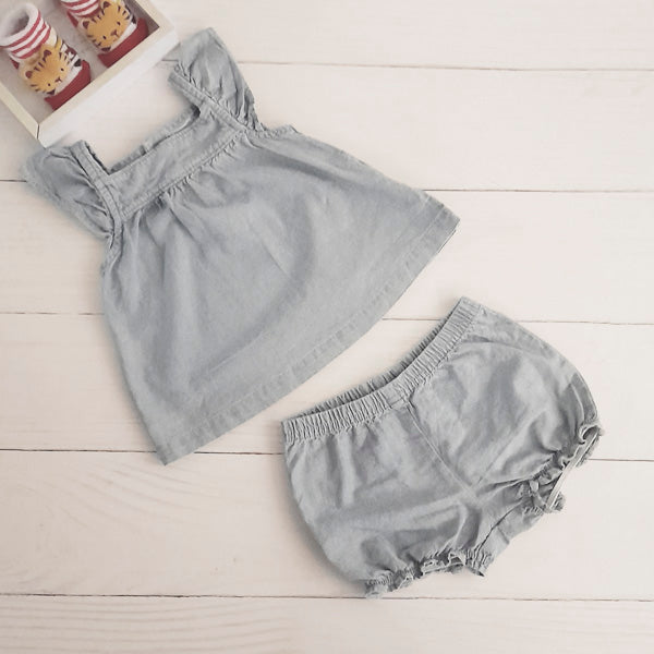 Conjunto Algodón Azul Marca Otra 3 M Estado Casi tiki