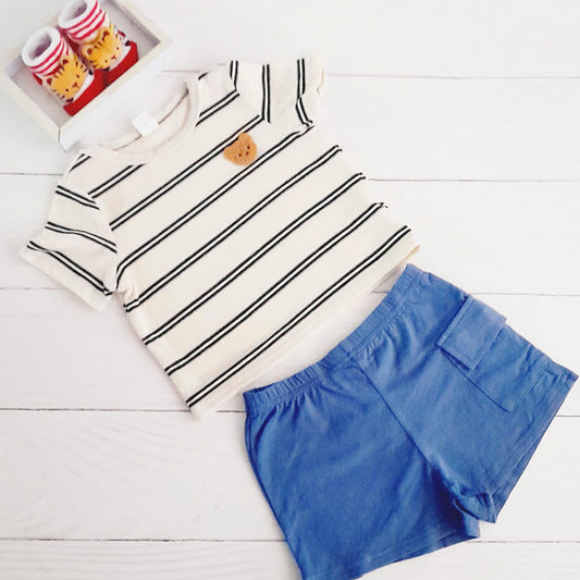 Conjunto Algodón Multicolor Marca Shein 6-9 M Estado Tiki taka