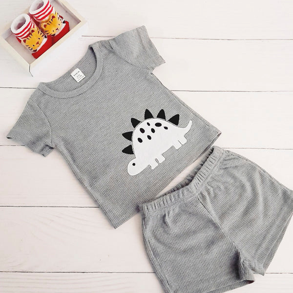 Conjunto Algodón Gris Marca Shein 9-12 M Estado Tiki taka