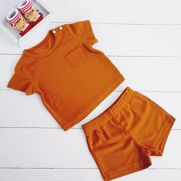 Conjunto Algodón Café Marca Shein 6-9 M Estado Tiki taka